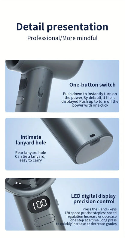 Portable Handheld Mini Fan, Powerful Wind Speed, Convenient USB Charging, Suitable for Travel, Outdoor Activities, and Summer