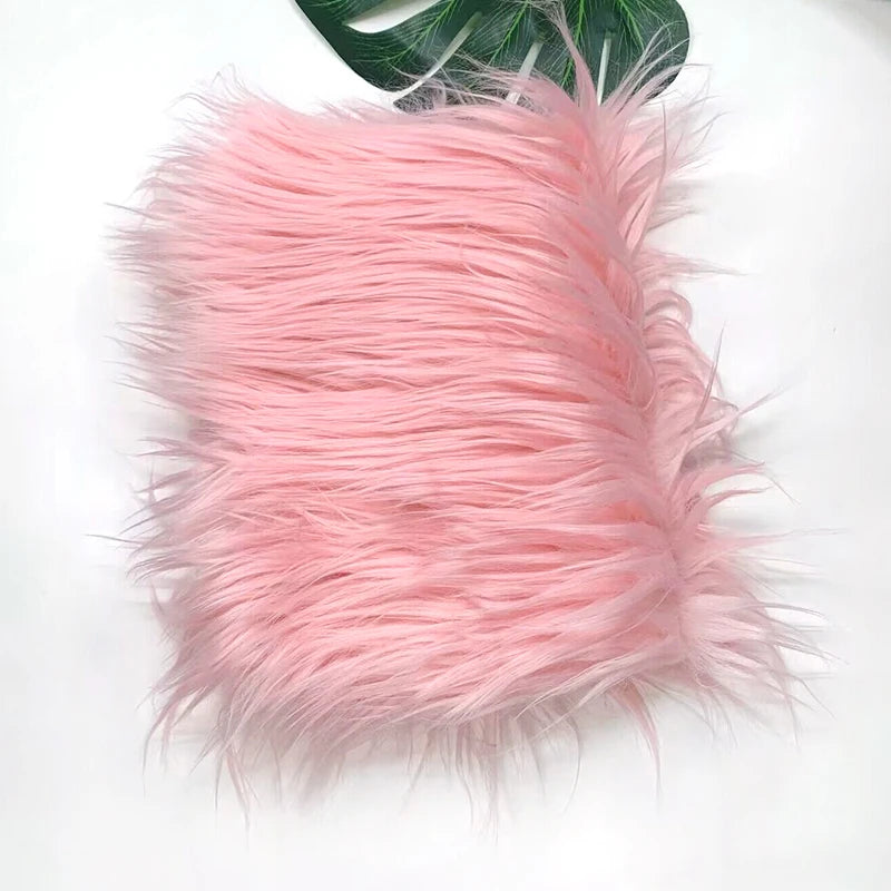 8cm Pile Length Imitation Fur Fabric Diy Cosplay Clothing Hairy Fur Fabric Bundle Long Hair Plush Fabrics By Meters Liquidations
