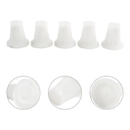 5pcs Car Vacuum Cleaner Filter Wireless Handheld Dust Collector Washable  Air Filter Cartridge Repeatable Applicability Interior