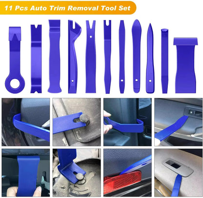 7/8/11/12Pcs Car Door Clip Car Disassembly Tools Set DVD Stereo Refit Kits Interior Plastic Trim Panel Dashboard Removal Tools