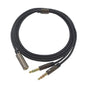 3.5mm Universal 2 in 1 Gaming Headset Audio Extend Cable For Kingston HyperX Cloud II/Alpha-/Cloud Flight/Core Headphone
