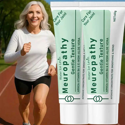 Water Ice Levin Neuropathy Cream with Arnica & Vitamin B6 - Intensive Concentrate for Soothing Nerve Discomfort & Skin Mending