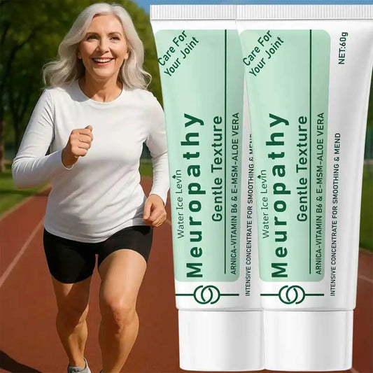Water Ice Levin Neuropathy Cream with Arnica & Vitamin B6 - Intensive Concentrate for Soothing Nerve Discomfort & Skin Mending