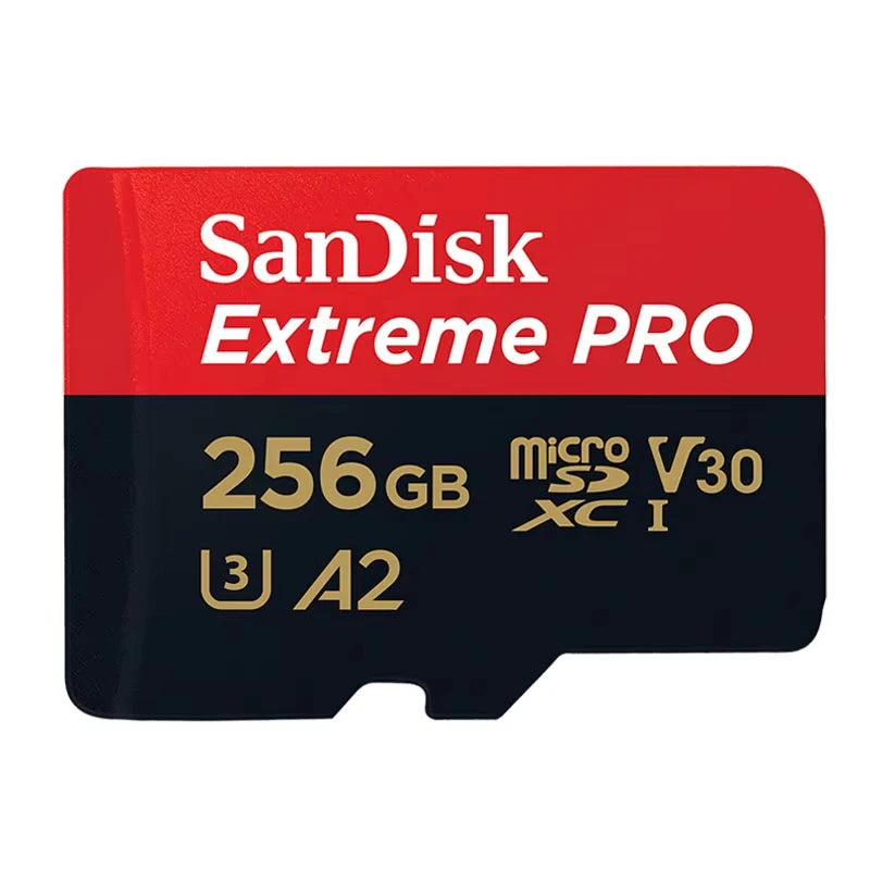 SanDisk High Speed TF Memory Card, A2 U3 V30 C10 100MB/s Portable Micro SD Card, with capacities ranging from 32GB to 512GB