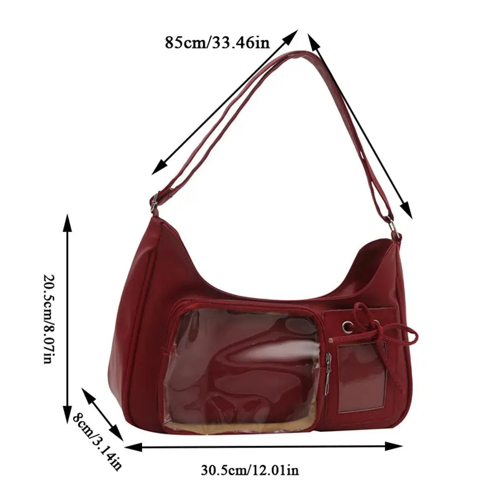 Crossbody Pain Bagzippered Bag Kawaii Bag Girl 2025 Korean Ita Bag Female Japanese Designer Preppy Handbag Shoulder Bag Pain Bag