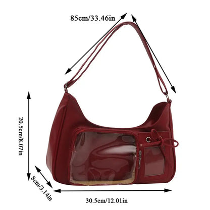 Crossbody Pain Bagzippered Bag Kawaii Bag Girl 2025 Korean Ita Bag Female Japanese Designer Preppy Handbag Shoulder Bag Pain Bag