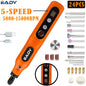 Wireless Rotary Tool 13000mAh Battery 5 Variable Speed Mini Cordless Grinder Pen Style Electric Grinding Polishing Kit for DIY