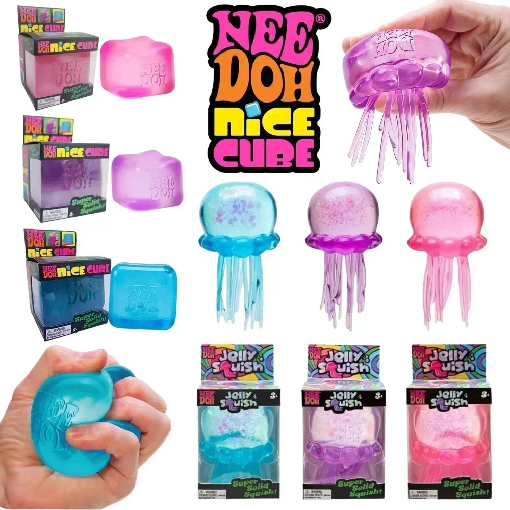 2026 Hot Schylling Needoh Nice Cube Stress Relief Sensory Toy for ADHD Focus and Anxiety Unisex Fidget Tool Soft Squishy Desk//'