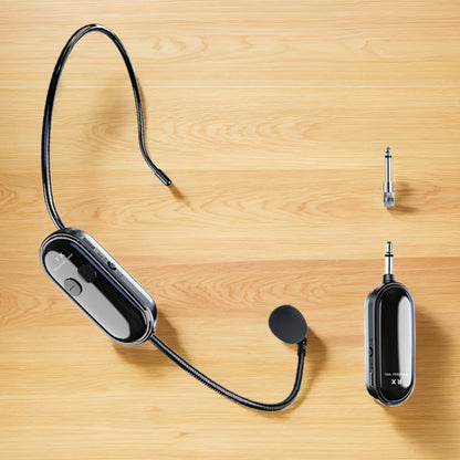 1-5PCS 2.4G 2 in 1 Head-mounted Wireless Lavalier Microphone Set Transmitter with Receiver for Amplifier Voice Speaker Teaching