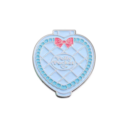 Polly Pocket Pendant Keychain Vintage Micro Playset Collectible Toy For Women Backpack Jacket Hat Fashion Accessory