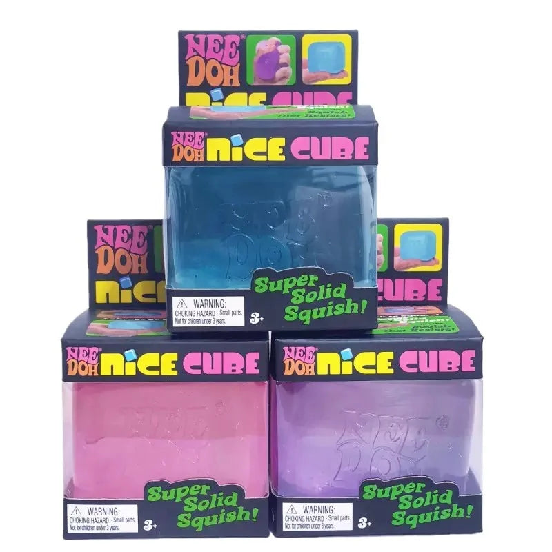 Maltose Needoh Nice Cube Crystal Solid Squish Slow Rebound Squeeze Toy Fidget Stress Relief For ADHD Calming Relax Sensory Toy