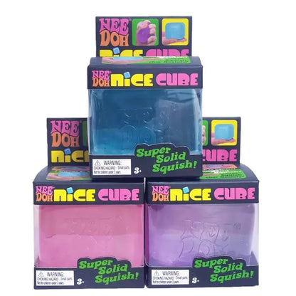 Maltose Needoh Nice Cube Crystal Solid Squish Slow Rebound Squeeze Toy Fidget Stress Relief For ADHD Calming Relax Sensory Toy