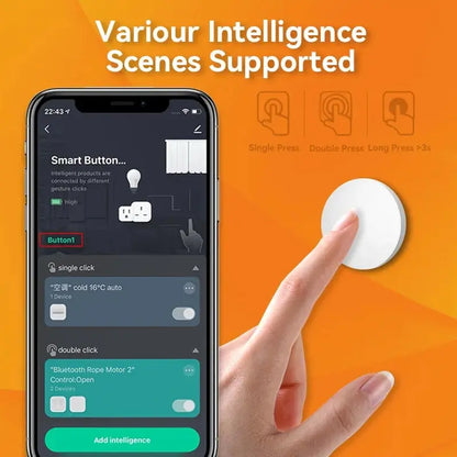 Works with Tuya Zigbee Smart Wireless Scene Button Switch Remoter Multi-scene Linkage Support Alexa Goolge Home Voice Assitant
