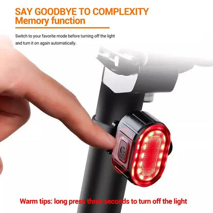 USB-C Rechargeable Bicycle Lights Bike Safety Warning Lamp Outdoor Waterproof Cycling Flashlight For Mountain And Road Bikes