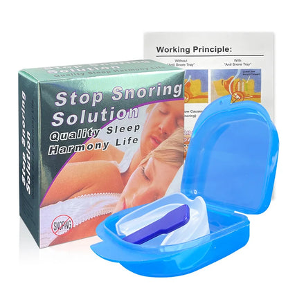 1Set Stop Snoring Anti Snore Mouthpiece Apnea Guard Bruxism Tray Sleeping Aid Mouthguard Anti Snore Sleep Adi Device Health Care