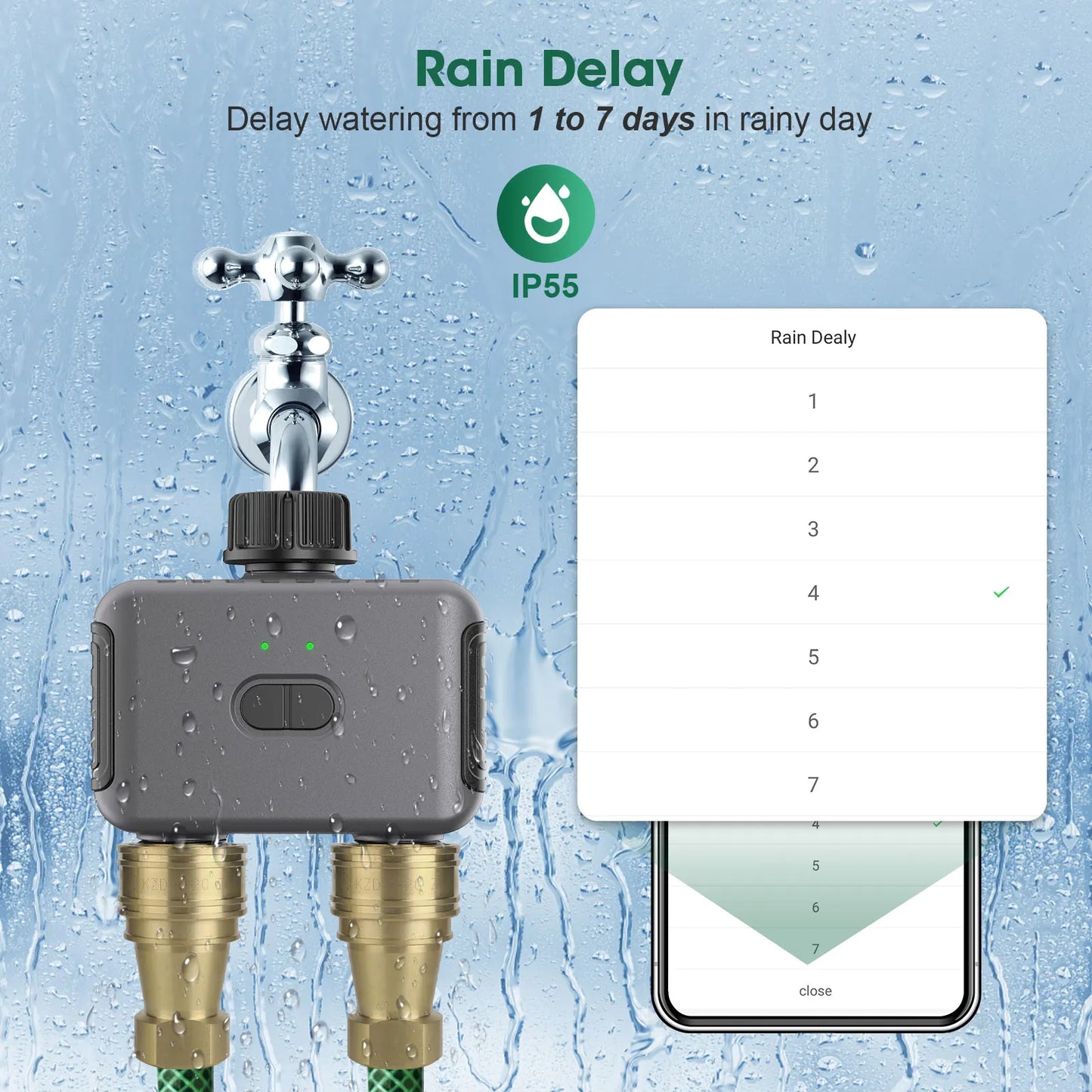 Tuya Smart Zigbee Watering Timer Sprinkler Drip Irrigation System Irrigation Watering System Sprinkler Timer Garden
