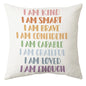Cartoon rainbow sun pattern printing pillowcase children's room decoration home decoration living room sofa cushion cover