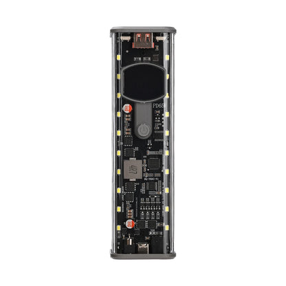 65W PD Fast Charge 8-Cell Solderless 18650 Power Bank Case 3.3-24V Adjustable DC DIY Battery Box LED Display Outdoor Light