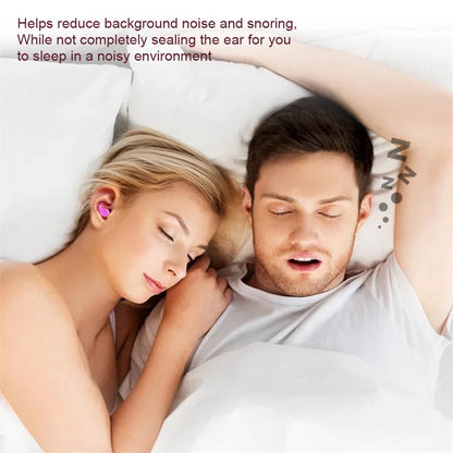 Soft Silicone Sleeping Ear Plugs Sound Insulation Ear Protection Earplugs Anti-Noise Plugs for Travel Silicone Noise Reduction