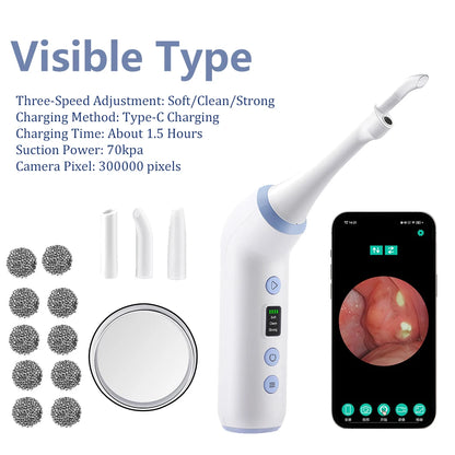 Electric Tonsil Stone Remover 3 Suction Eliminate Bad Breath Home Oral Hygiene Tonsil Stone Extractor Swallow Difficulty Relief