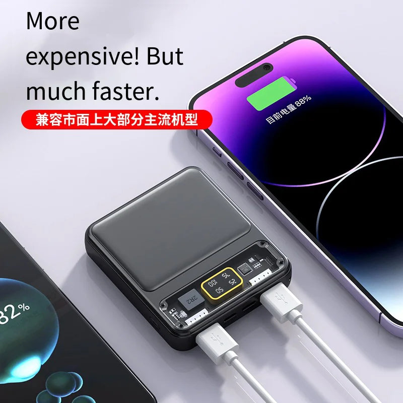 3pcs 18650 Battery DIY Power Bank Case Charge Storage Box Dual USB Type C Android Micro USB Fast For iPhone Xiaomi