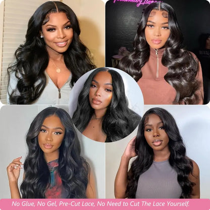 34 32 30In Body Wave Human Hair Lace Frontal Wigs 13x4 13x6 Transparent Lace Front Wig For Women 6x4 5x5 Glueless Wig Human Hair