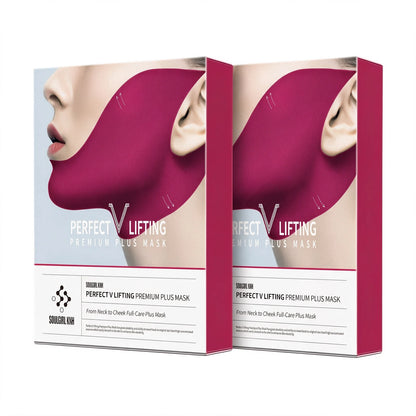 5Pcs/Box V-Shaped Firming Lifting Mask with Peptides Collagen Hydrating Moisturizing Gel Patches for Double Chin Cheek Care Mask