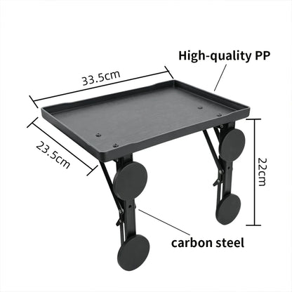 Magnetic Foldable Car Side Table Portable Suv Truck Door Mount Camping Tray Outdoor Picnic Folding Car Desk