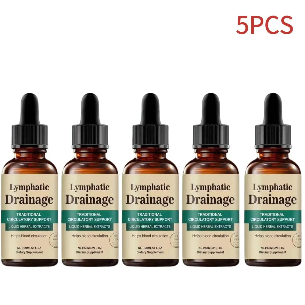 Natural Lymphatic Drainage Drops, Herbal Extracts for Circulatory Support, Relief Swelling Bloating Immunity Stillingia Wellness