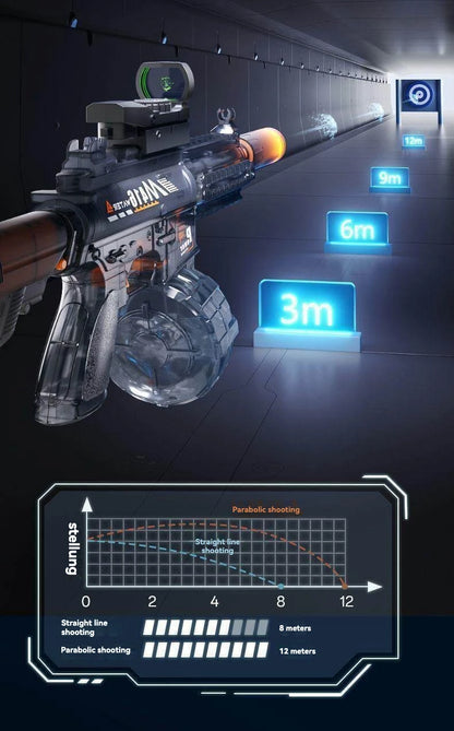 2026 new firelight M416 electric water gun children's toy water spray continuous strong range long-range water fight toy