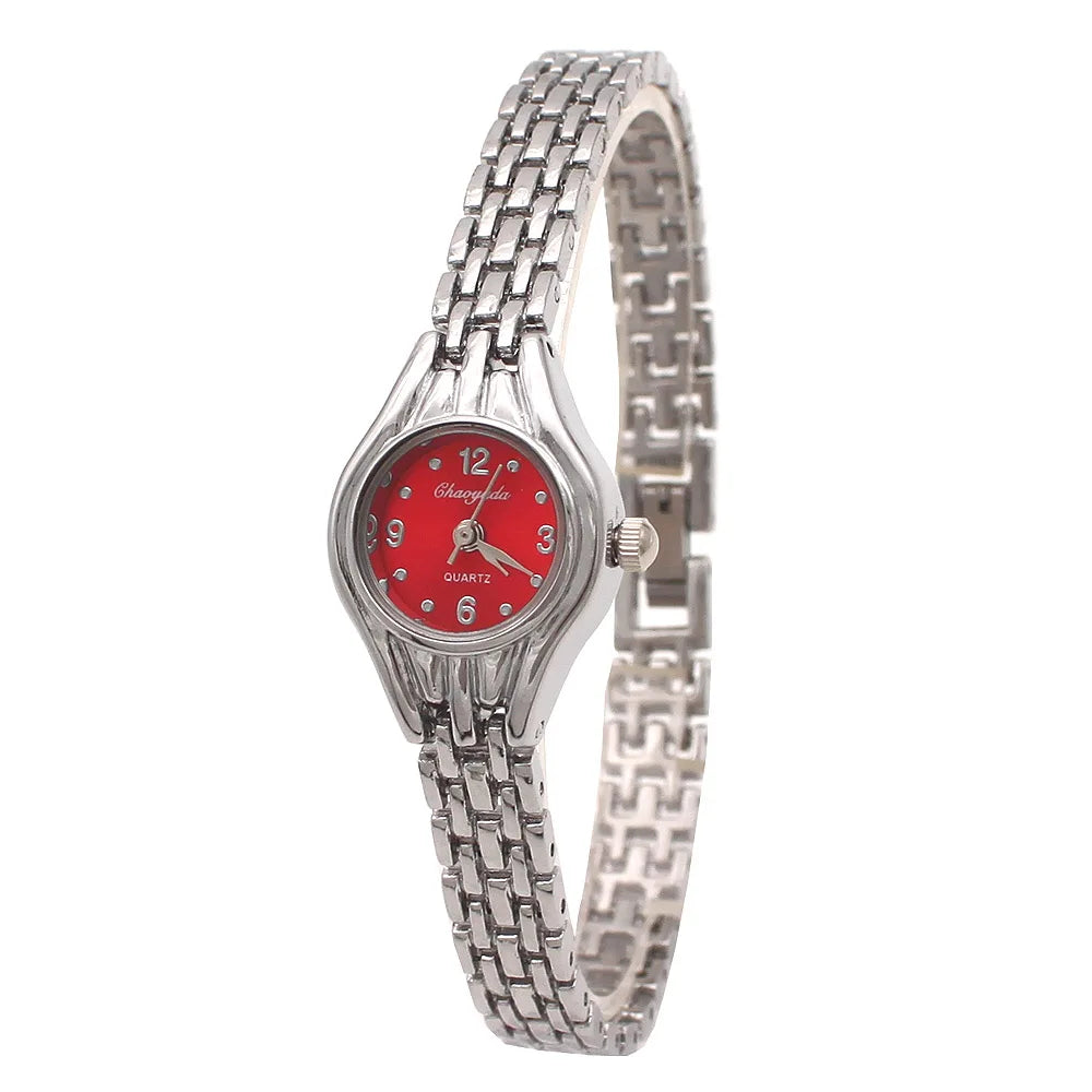 10pcs Women Bracelet Watch Golden Relojes Small Dial Quartz leisure Watch Popular Wristwatch Hour female ladies elegant watches