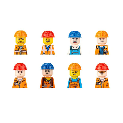 City Career 3D Building Block Dolls Toys Cartoon Character Models Mini Action Figures Educational Toys Children's Gifts