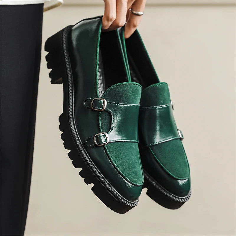 DIMANYU Men's Loafers Pointed Toe 2026 New Autumn British Style Slip-On Casual Thick-Soled Large Size Moccasins