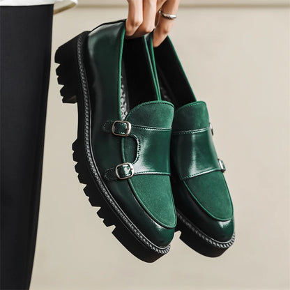 DIMANYU Men's Loafers Pointed Toe 2026 New Autumn British Style Slip-On Casual Thick-Soled Large Size Moccasins