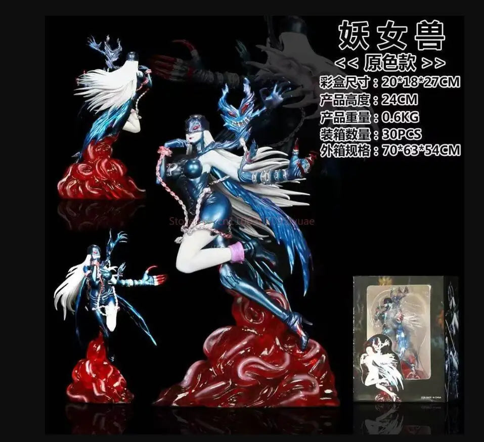 New Lady Devimon Anime Figures Digimon Figure 24cm Model Toys Collection Desk Ornament Pvc Decor Statue Custom Gifts