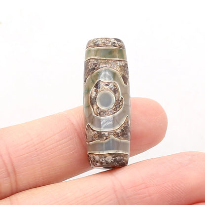 Natural Stone Bead Tibetans Divination Pattern Natural Agates Loose Bead for Women Making DIY Jewerly Necklace Gift 12x30mm