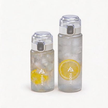 18.6/25.36oz Sports Water Bottle with Time Marker Portable Leak-Proof Tritan Cup for Outdoor Activities Fitness Hydration Bottle