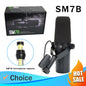 Metal SM7B/SM7DB Vocal Heart-Shaped Studio Dynamic Microphone For broadcast&Podcast&Game&Stream Media With Wide Frequency Range
