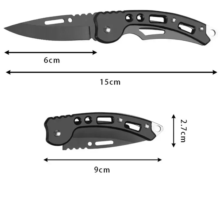NEW Stainless Steel Folding Knife With Keychain Outdoor Carrying Knife Sharp Pocket Knife Fruit Knife Folding Knife Outdoor Tool