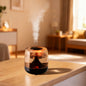 Large spray mute colorful light transparent water tank aromatherapy humidifier indoor portable bedroom air humidifier
