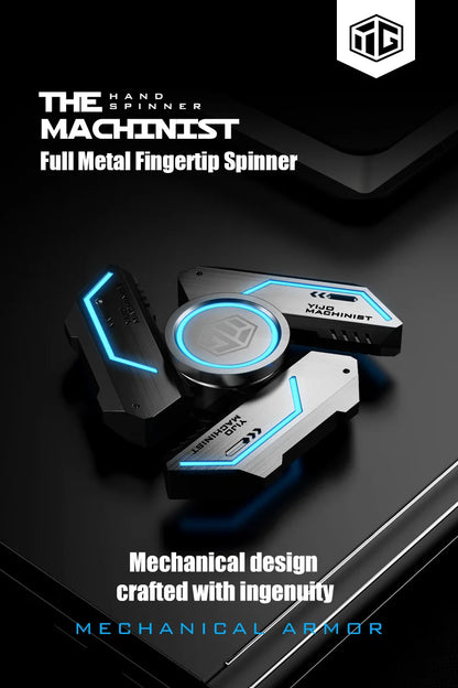 Fidget Spinner Alloy Luminous Light EDC Hand Gyroscope Stress Toys R188 Silent Bearing for Adults Male Christmas Gift