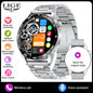 LIGE Full Touch Smartwatch Outdoor Military Smart Watch 1.38" HD Screen Bluetooth Call IP68 Waterproof Sport Fitness Watches Men
