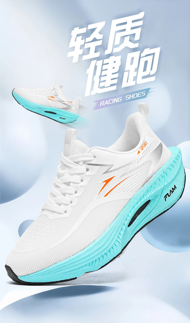 Marathon Running Shoes Men Casual Carbon Board Sports Breathable Lightweight Women's Comfortable Athletic Antiship Sneakers New