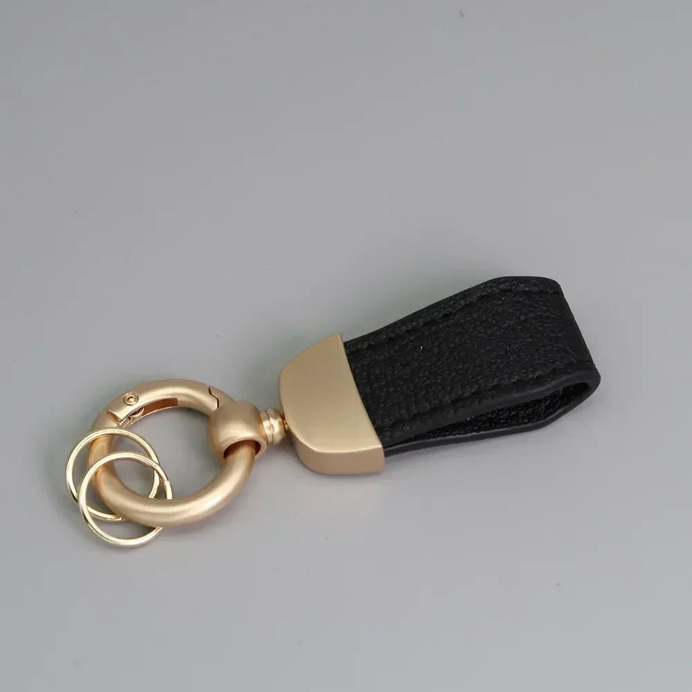 Short Lovely Leather Keychain Vintage Personalized Keyring Custom Logo Name Car Key Holder Chain Laser Engrave Women Charm Gift