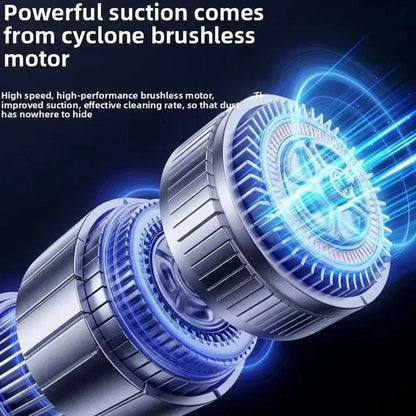 Car Vacuum Cleaner Wireless One-Button Dust Dump High-Power Portable Vacuum Cleaner Large Suction Mini Handheld Vacuum Cleaner