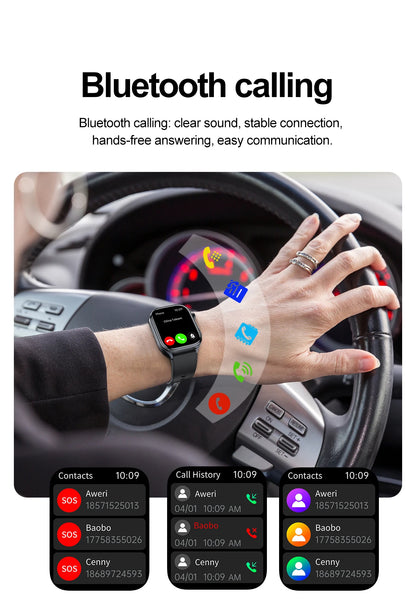 2026 New Non-Invasive Laser Treatment Three High Smart Watch  ECG+PPG Blood Fat Uric Acid Health Diagnosis Smart Watches For Man