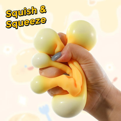 Novelty Cheese Shaped Squeeze Toy Soft Quick Rebound Sensory Gadget Stress Relief Desktop Ornament for Holiday Home Decor