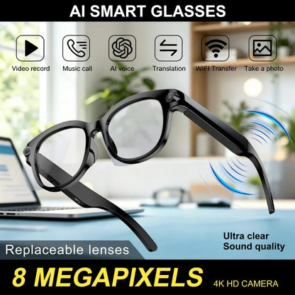 Xiaomi AI Smart Glasses 8K HD Camera LED light Translation Dialogue Meeting Video Record Outdoor Sports Sunglasses 2026 New