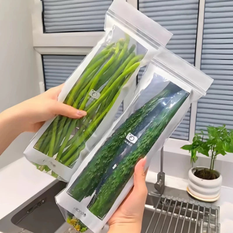Fruits Vegetables Fresh-keep Bags Reusable Refrigerator Storage Bags Thickened Leakproof Containers Kitchen Sealed Packaging Bag