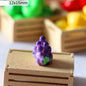 100pcs 3D Mini Resin Simulation Banana Charms DIY Children's Miniature Fruit Models for Craft Making Kitchen Toys For Dollhouse
